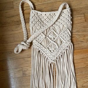 Crossbody purse with fringe